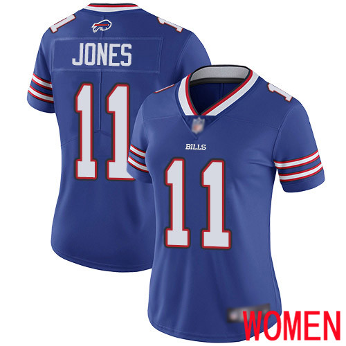 Women Buffalo Bills #11 Zay Jones Royal Blue Team Color Vapor Untouchable Limited Player NFL Jersey->women nfl jersey->Women Jersey